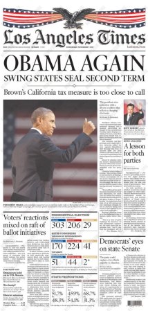 Los Angeles Times de Los Ángeles: Obama otra vez.