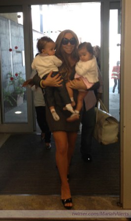 Mariah y Nick son padres de los gemelos Moroccan y Monroe, quienes acaban de cumplir un añito de edad.