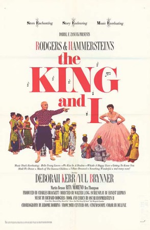 11. The King and I (1956) - Yul Brynner y Deborah Kerr protagonizan una historia de amor imposible.
