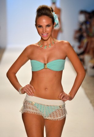 MIAMI, FL - JULY 20: A model walks the runway at the Nicolita show during Mercedes-Benz Fashion Week Swim 2014 at Oasis at the Raleigh on July 20, 2013 in Miami, Florida. (Photo by Frazer Harrison/Getty Images for Mercedes-Benz Fashion Week Swim 2014)