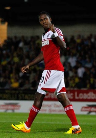 El colombiano, Hugo Rodallega, del Fulham.