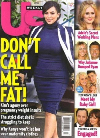 Todas las semanas, revistas y tabloides hablan del aumento de peso de la estrella de los reality shows.
