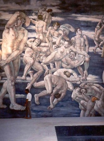 Ricardo Cinalli (Argentina 1948) este pintor vive entre Londres Y Buenos Aires. Es uno de los muralistas más reconocidos del momento. Le encanta el cuerpo humano y sus esculturas o murales tienen dimensiones titánicas.