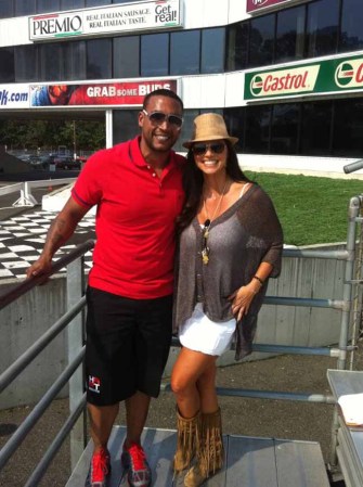 En esta foto tras una entrevista con el reguetonero Don Omar.