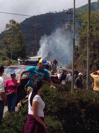 Imágenes de las protestas en las calles de Venezuela.