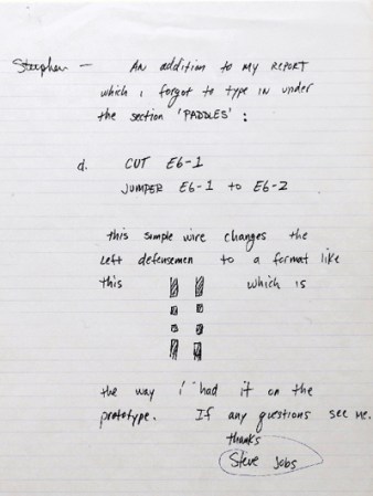 Además, la misma casa de subastas venderá un informe escrito por Jobs en 1974, mientras trabajaba para la firma Atari.