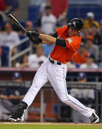 Christian Yelich #21 de los Miami Marlins. Jardinero izquierdo.