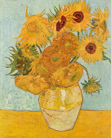 "Jarro con doce girasoles" 1888