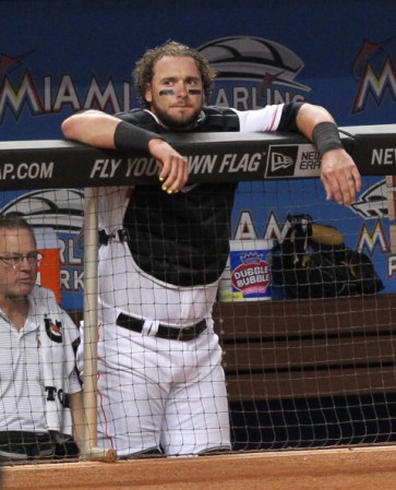 El catcher de los Marlins Jarrod Saltalamacchia. Viene de Boston.