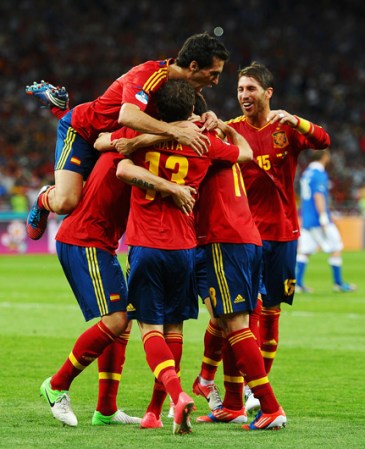 Imágenes que definieron el partido entre España e Italia, en el que los españoles se coronaron como campeones 4-0.