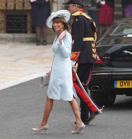 La mamá de la novia, Carole Middleton.