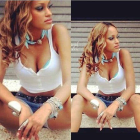 Fanny Neguesha, la novia del futbolista italiano Mario Barwuah Balotelli.