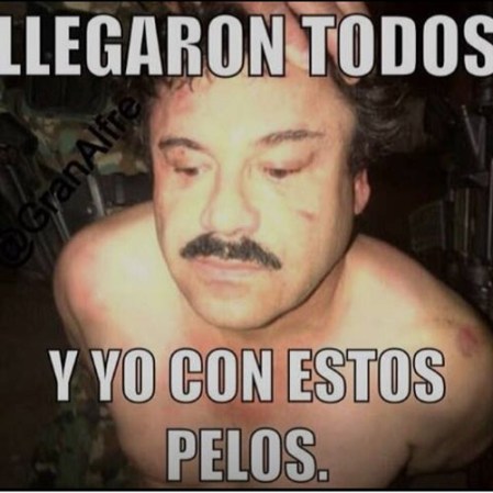 En las redes sociales, como ya es de costumbre, no se hizo esperar la reacción en “memes”, de la captura del narcotraficante más buscado del mundo Joaquín “el chapo” Guzmán.