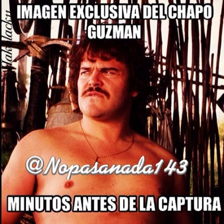 En las redes sociales, como ya es de costumbre, no se hizo esperar la reacción en “memes”, de la captura del narcotraficante más buscado del mundo Joaquín “el chapo” Guzmán.
