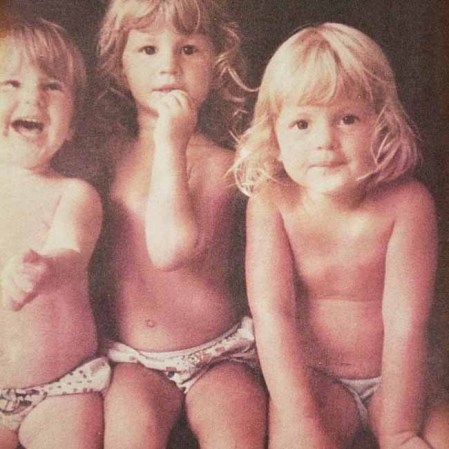 La modelo Gisele cuando era tan sólo una niña.