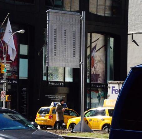 El Flatiron convertido en bandera.