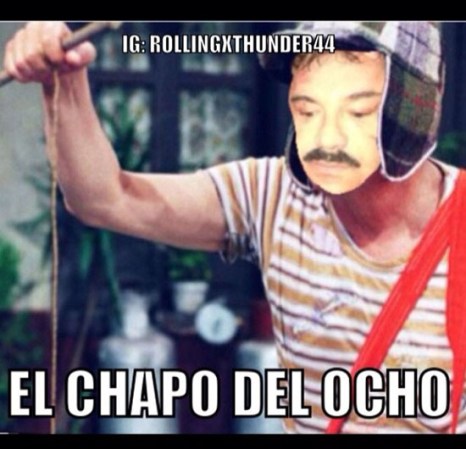 En las redes sociales, como ya es de costumbre, no se hizo esperar la reacción en “memes”, de la captura del narcotraficante más buscado del mundo Joaquín “el chapo” Guzmán.