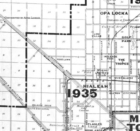 Un mapa más de cómo lucía Hialeah en la década de los 20.