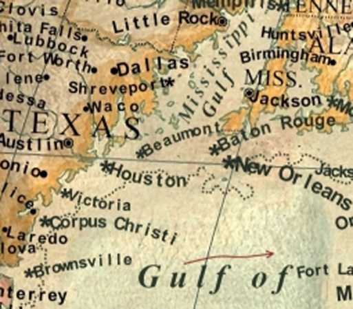 Houston y Corpus Christi estarían totalmente inundadas por el crecimiento en el nivel del mar.