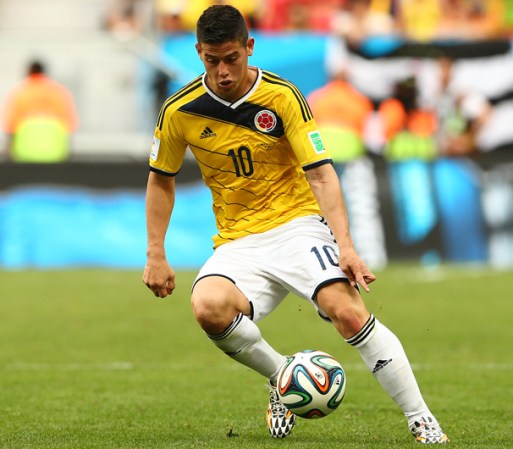 #6. El mediocampista de Colombia James Rodríguez