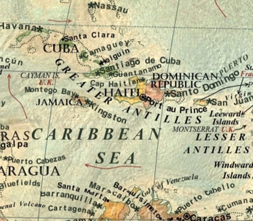 Las ciudades más importantes del Caribe como San Juan, Puerto Rico, Santo Domingo, República Dominicana y la Habana, Cuba, estarían sumergidas bajo el agua.