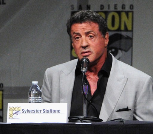 Sylvester Stallone habló también en el pane de "The Expendables 2 Real American Heroes", horas antes de que se enterara de la muerte de su hijo.