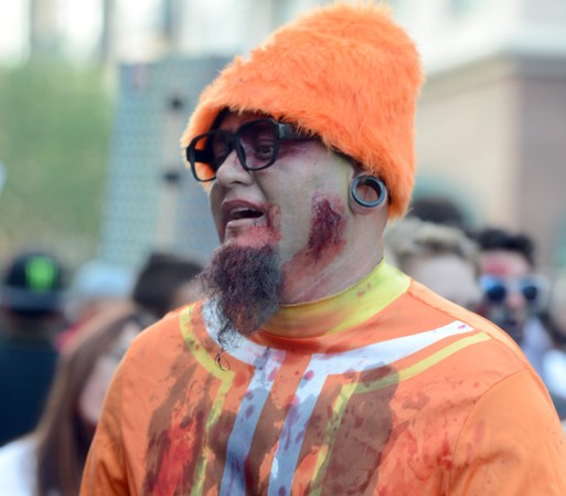 Hubo zombies más coloridos y hipster.
