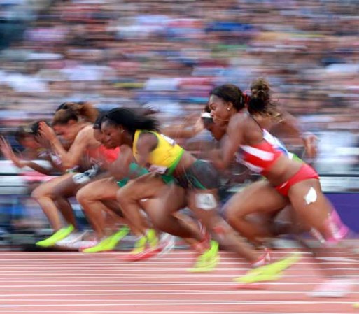 DIA 7: Yomara Hinestroza, de Colombia, compite en los 100m femeniles.