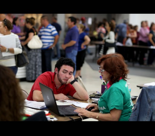 Al igual que la semana pasada, los centros de ayuda estuvieron abarrotados.