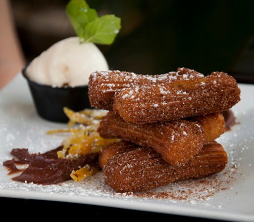 Churros en el restaurante "Toro Salao".