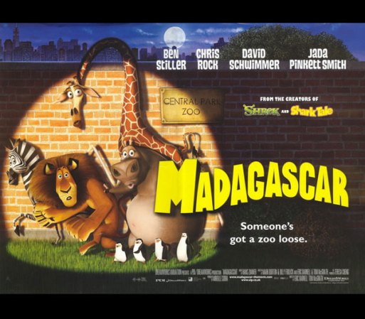 Madagascar (2005) - Me gustan las películas de dibujos animados y estos personajes son simpatiquísimos.