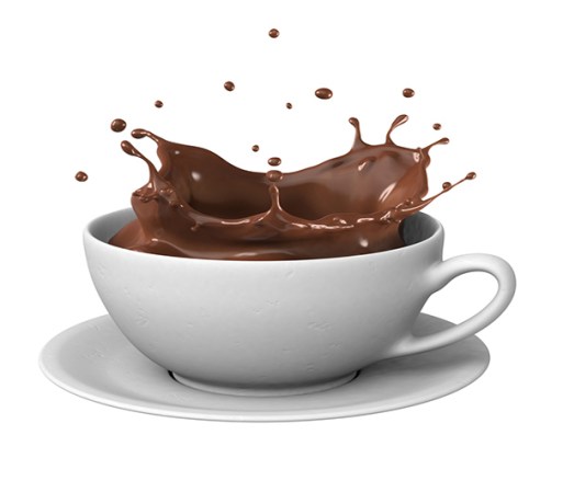 Una buena taza de chocolate es fuente de vitaminas E, B1 y B2.