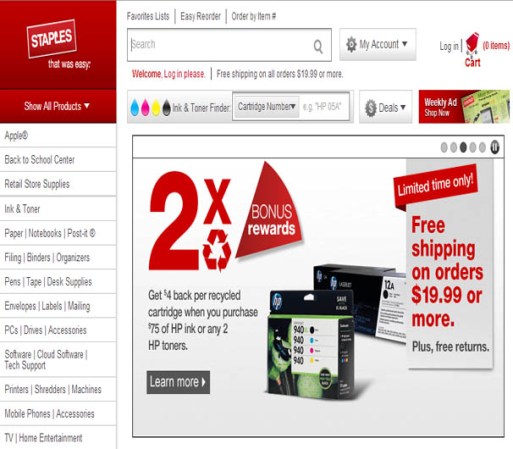Staples <br /> Industria: e-commerce <br /> Puestos: técnico certificado <br /> Plazas: Los Angeles, Nueva York, Philadelphia