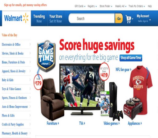 Walmart <br /> Industria: comercio <br /> Puestos: empleado de recursos humanos, desarrollador de software, conductor para vehículos, analista financiero <br /> Plazas: Pennsylvania, Iowa, Nueva York, Ohio, Arkansas, California