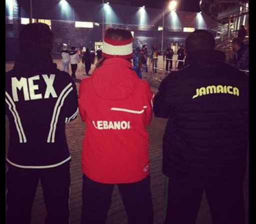 En Sochi, Chamoun, ha compartido con deportistas de varios países del mundo.