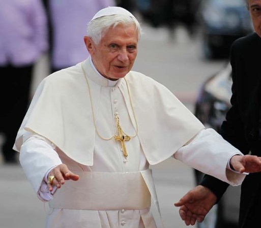 Benedicto XVI llega al aeropuerto "José Martí" en La Habana.
