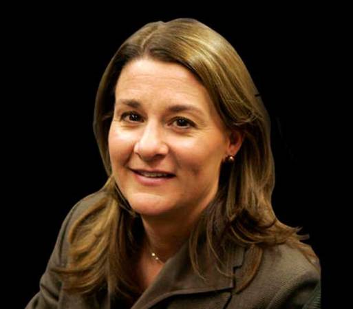 #3: Melinda Gates tiene 48 años de edad y junto a su esposo está a cargo de la Fundación Bill & Melinda Gates.