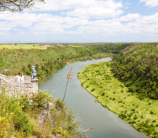 Una vista del río de La Romana.