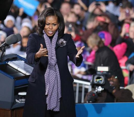 La primera dama Michelle Obama, un arma infalible durante la campaña.