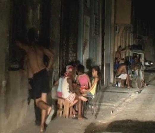 El apagón en La Habana.