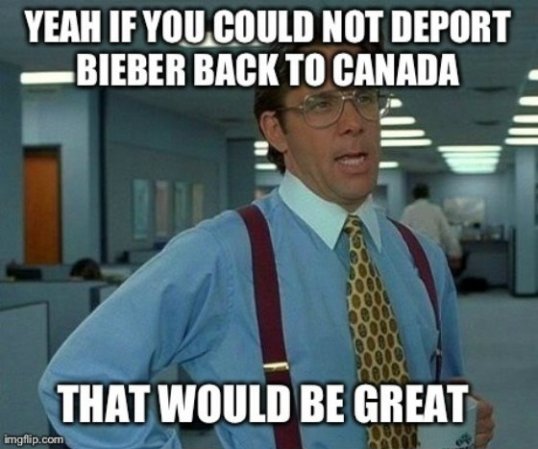 Las redes sociales han comenzado a hacer humor con el encarcelamiento de Justin Bieber, con unos divertidos Memes.