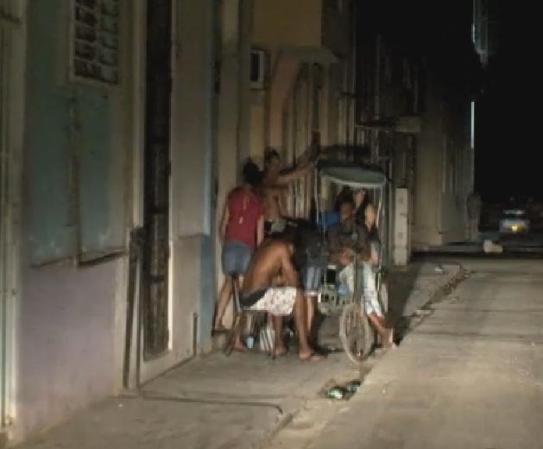 El apagón en La Habana.
