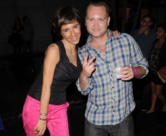Esmeralda Kosmadopoulos durante la muestra The Arts Fund at Boulan South Beach Penthouse.