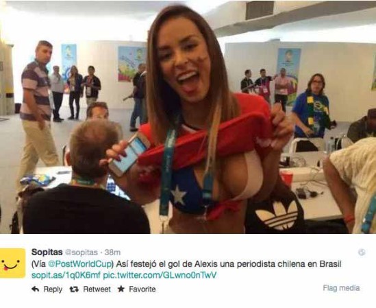 Jhendelyn Núñez: celebró un gol enseñando su top y ahora es una diosa del Mundial.