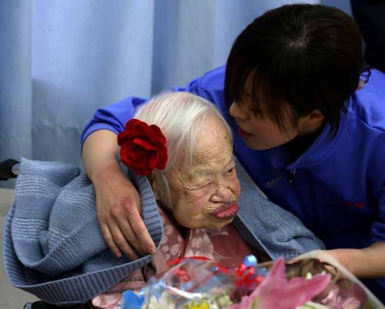 Misao Okawa, la mujer más vieja del mundo cumple 116 años.