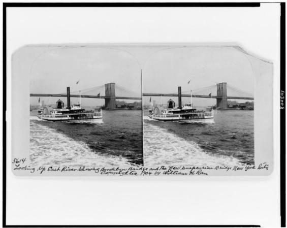 Imágenes históricas del Puente de Brooklyn.