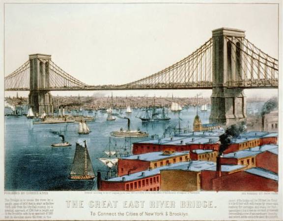 El cubano José Martí publicó en 1883 un artículo denominado "El Puente de Brooklyn", en el periódico La América sobre la inauguración del puente.