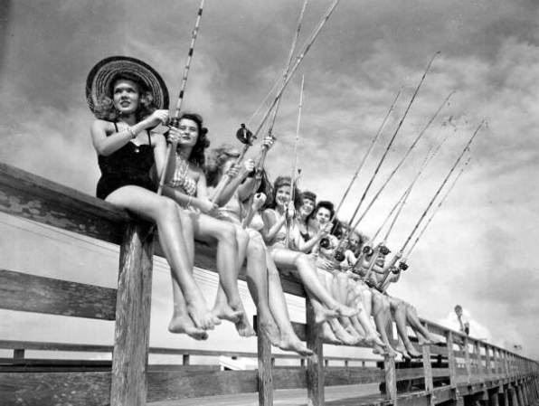 Día de pesca en Saint Augustine, 1946.