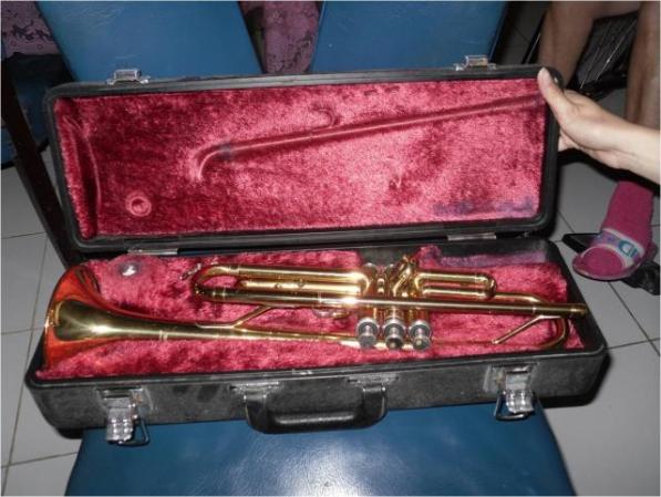 Se vende Trompeta Yamaha: modelo YTR 1335 , dorada y en su estuche , prácticamente nueva.<br />Precio: 200 CUC