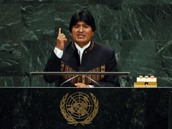 Evo Morales (1959, Orinoca, Bolivia), primer presidente indígena de Bolivia desde la llegada de los españoles hace más de 470 años.